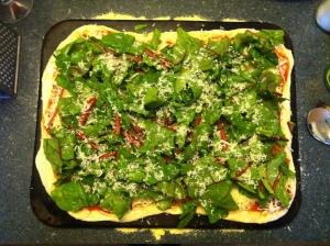 chard pizza for supper - but what for dessert?
